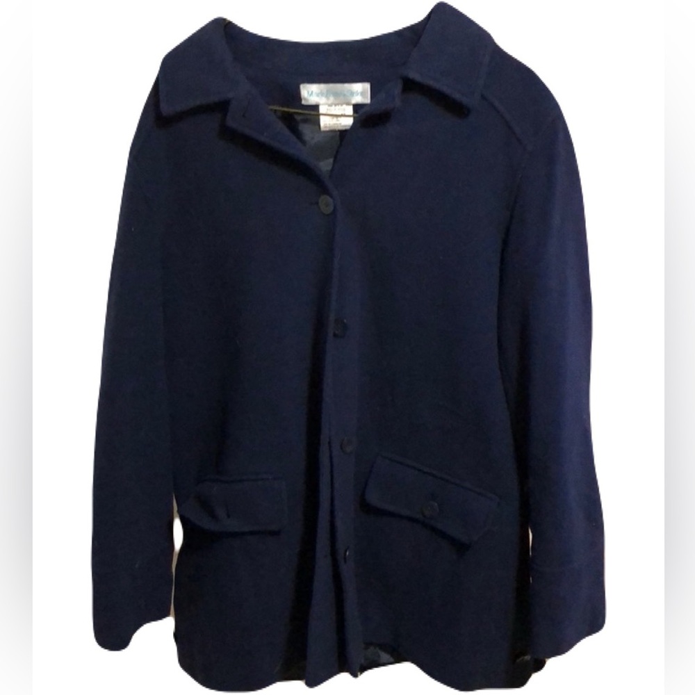 Lambswool & Cashmere Peacoat Style fully lined